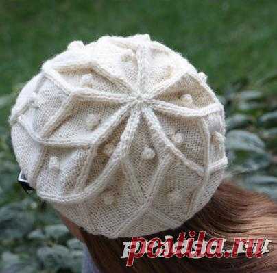 Берет спицами от Desi Knitter