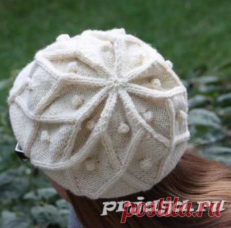 Берет спицами от Desi Knitter