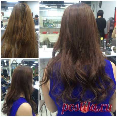 Ровное окрашивание🎨💡 Kaaral, стрижка💇 и красивая укладка👧. Записывайтесь📝 на комплекс услуг💿. Стилист Рита м.Таганская