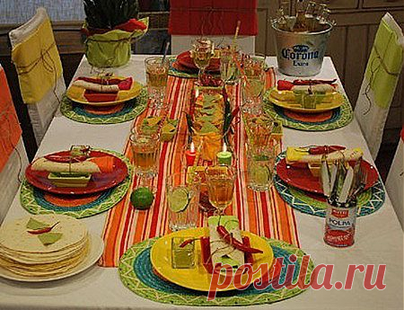 праздничный стол, сервировка