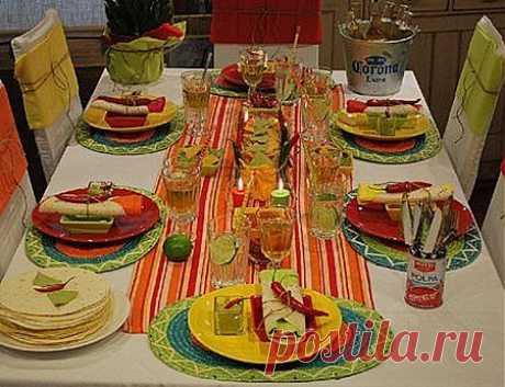 праздничный стол, сервировка