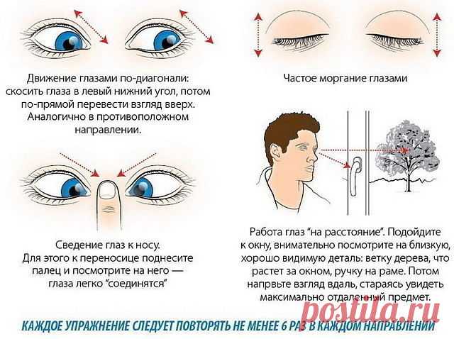 Зарядка для глаз, не пожалейте 10 минут в день