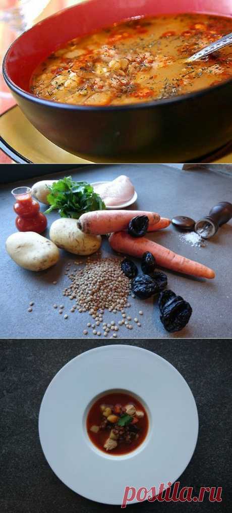 Это очень вкусно! Похлебка с чечевицей и черносливом — Вкусные рецепты