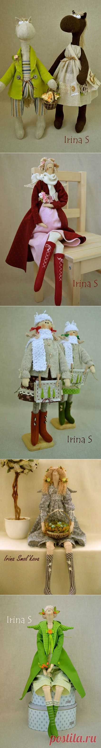 Куклы в стиле  Tilda от Ирины Смольковой