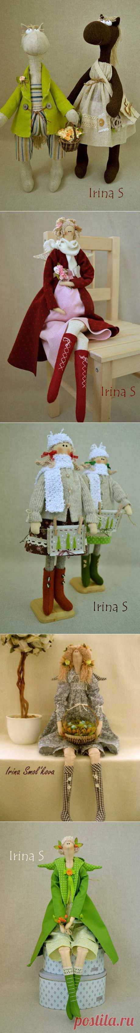 Куклы в стиле  Tilda от Ирины Смольковой