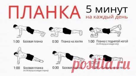 Что измениться, если вы будете делать планку каждый день!