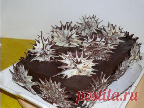 Декор для торта из шоколада.