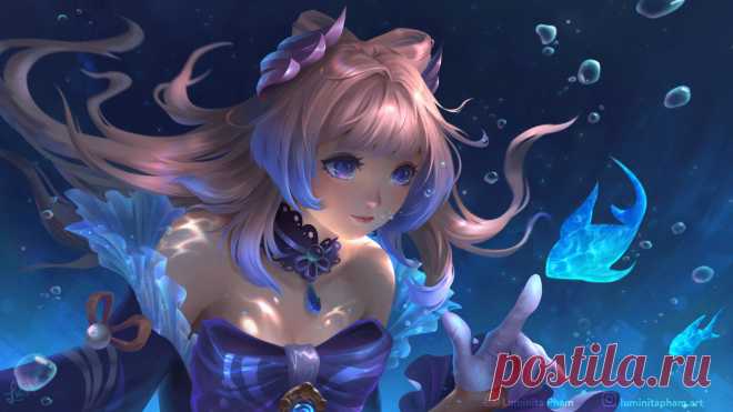 ArtStation - Genshin Impact fanart - Kokomi, Luminita Pham