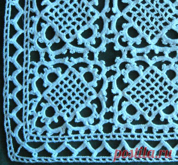 Вязанная крючком прямоугольная салфетка. / Handmade / 1. Крючкотворные Мотивы / Pinme.ru / Ольга Захарова-Черных