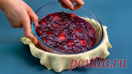 Вместо праздничного торта! Десерт из слоеного теста и ягод | Appetitno.TV | Дзен