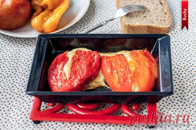 Сладкий перец, фаршированный брынзой • Болгарская кухня