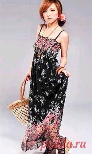 Длинное платье из шифона | Искусница