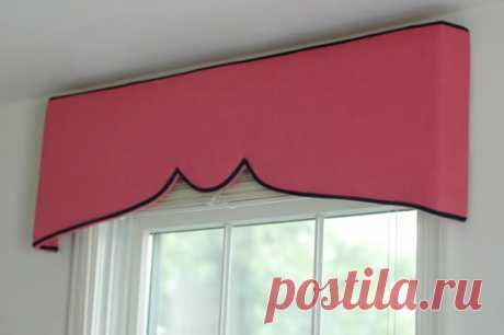 Как сделать простой, но эффектный валанс (декоративную панель) на окно своими руками