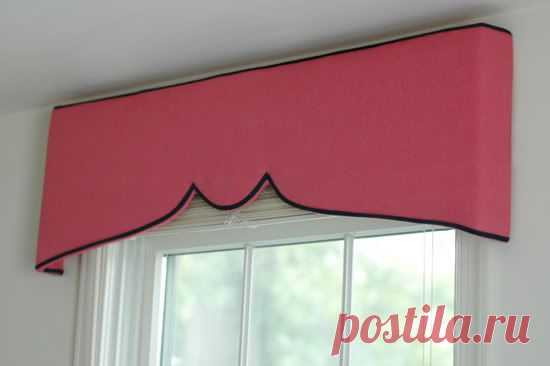 Как сделать простой, но эффектный валанс (декоративную панель) на окно своими руками