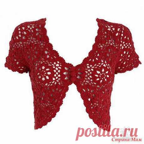 Маков цвет,болерушки лучше нет Подробно со... / Handmade / Крючок_Кофточки из мотивов / Pinme.ru / Tatjana Avdeeva