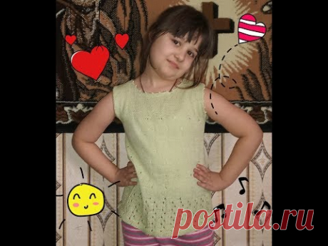 Майка -топ спицами (экспресс мастер класс)