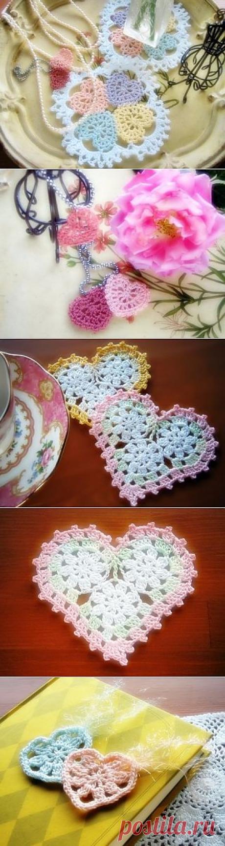 &gt;Подарки к дню святого Валентина - салфетки из сердечек.