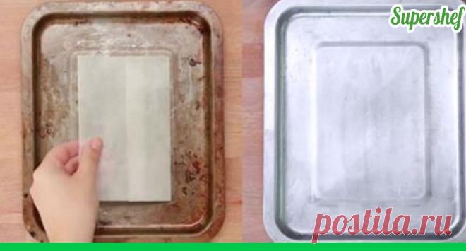 Простейший трюк, который заставит сковородки и кастрюли выглядеть как новые ! - Супер шеф