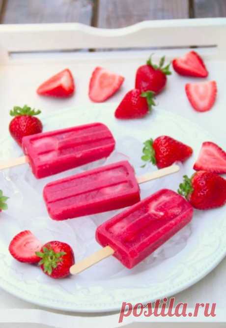 Мороженое из клубники