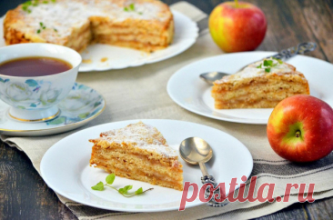 Насыпной пирог с яблоками рецепт фото пошагово и видео - 1000.menu