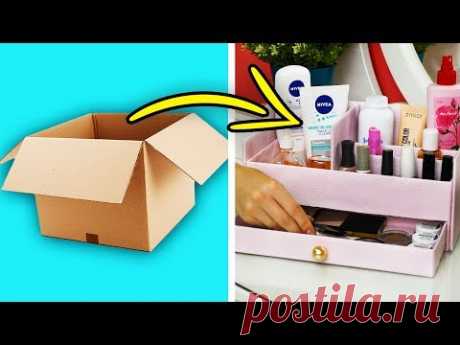 27 CUTE WAYS TO REPURPOSE CARDBOARD BOXES