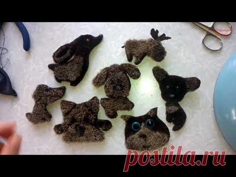 Бижутерия своими руками. Брошь из меха