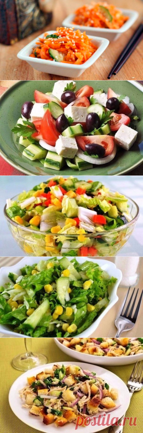 ТОП-7 вкусных салатов без майонеза – Вкусные рецепты для всей семьи