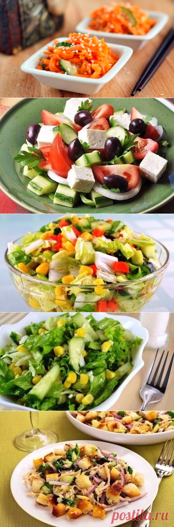 ТОП-7 вкусных салатов без майонеза – Вкусные рецепты для всей семьи