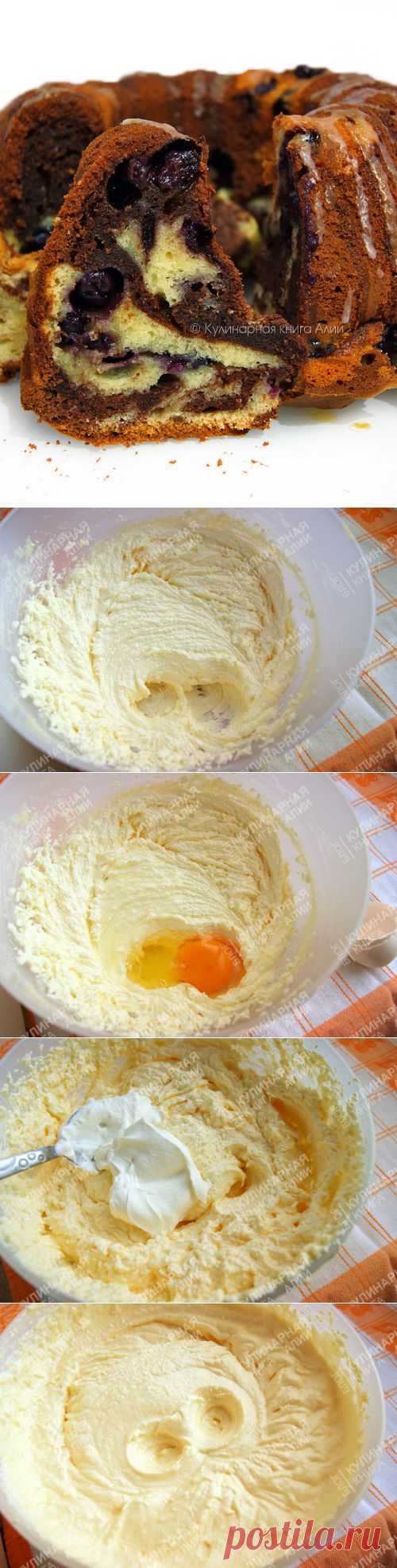 579. Кекс с черникой и маскарпоне