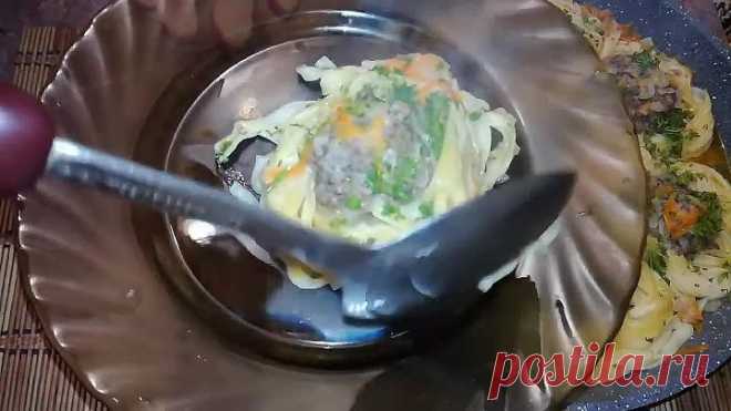 Макароны Гнезда с Фаршем Очень Вкусно! Быстрый Обед, Ужин!