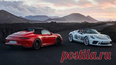 Porsche 911 Speedster 2019 в России - цена, фото, технические характеристики, авто новинки 2018-2019 года