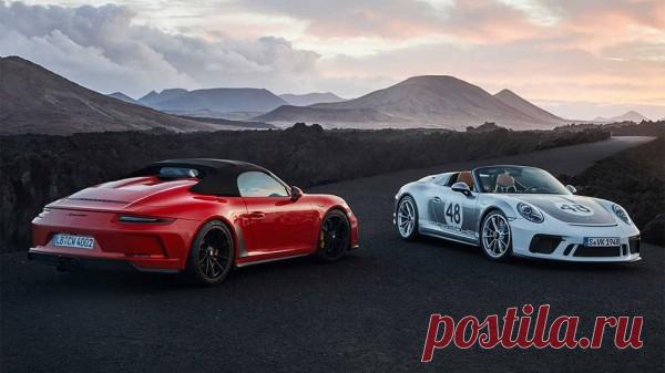 Porsche 911 Speedster 2019 в России - цена, фото, технические характеристики, авто новинки 2018-2019 года