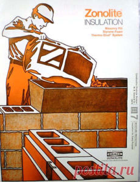 Zonolite Masonry Fill & Insulations ... Catalog VERMICULITE in 1974 | eBay | US $199,00