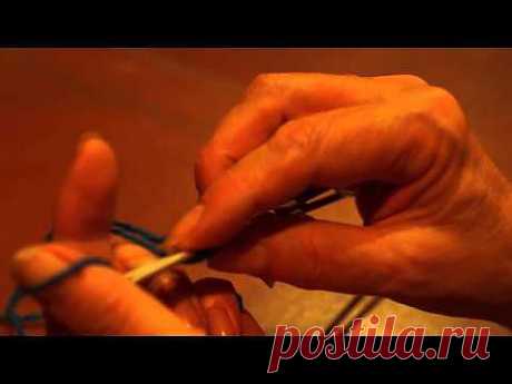 ▶ Наборный край спицами от начала нити 2 (inlaid edge spokes from the beginning of the thread -2) - YouTube