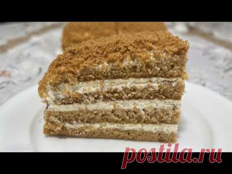 Ленивый МЕДОВИК без раскатки за 30 мин❤️Очень вкусный