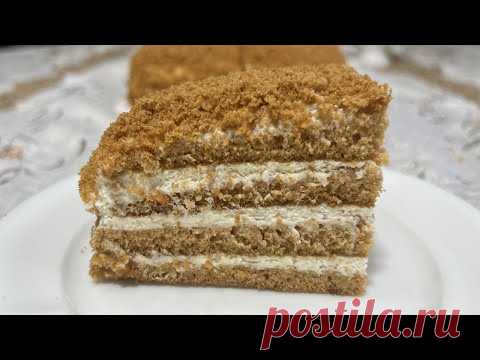 Ленивый МЕДОВИК без раскатки за 30 мин❤️Очень вкусный