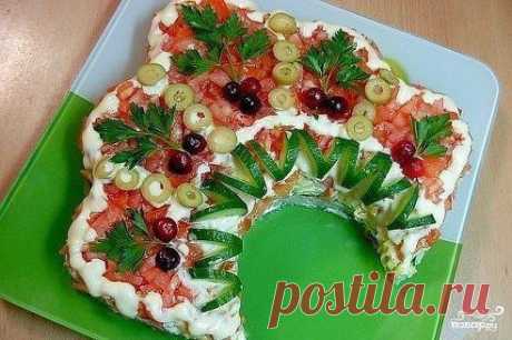 Салат «Русская красавица» 

Рецепт по нашей ссылке: https://kr1n.ru/94h9 Очень вкусный салат, сможет украсить Ваш праздничный стол.
