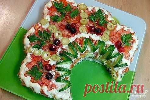 Салат «Русская красавица» 

Рецепт по нашей ссылке: http://kr1n.ru/94h9 Очень вкусный салат, сможет украсить Ваш праздничный стол.