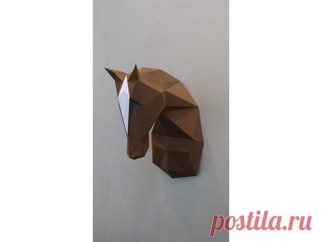 Horse Papercraft by turbi I draw this papercraft horse with sketchup. With the stl I have printed one model with a form2
With the stl Pepakura software gave me an plane version of the horse head. I upload the PDF plan version
Printed on A3 160g/m² it give a 40cm hight horse head.
Can be printed on A4 for a smaller model.
About 10 hours to print , cut and glue the head.