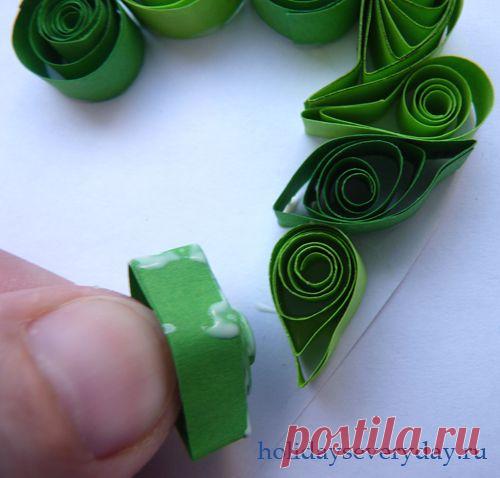 Открытка на 23 февраля в технике квиллинг | Праздник каждый день