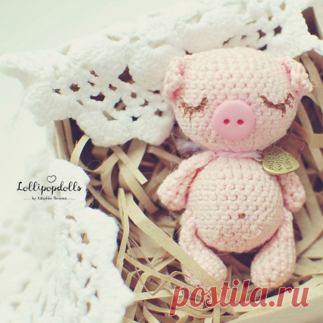 Малышка Хрю свинка амигуруми | Hi Amigurumi