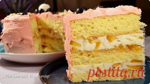 Бисквитный торт «Витэлия» с кремом «Пломбир» и йогуртово-фруктовой прослойкой. Вкус, просто Космос!
