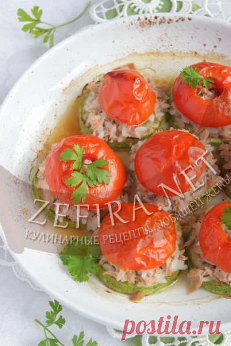 Рыба с кабачками и помидорами - домашние рецепты с фото