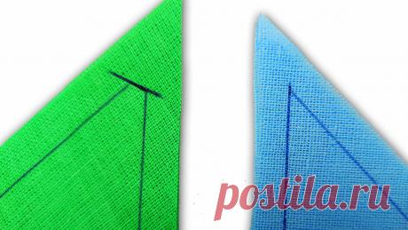 В чём секрет шитья красивых уголков. 3 наглядных способа (сравнение)