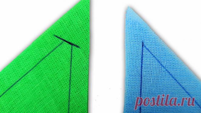 В чём секрет шитья красивых уголков. 3 наглядных способа (сравнение)