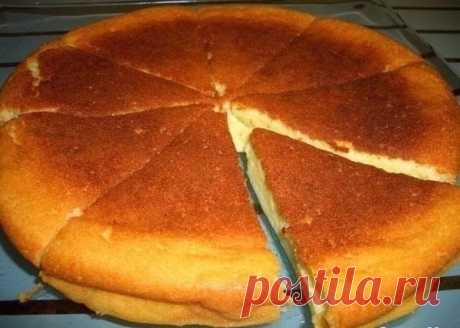 Творожная шарлотка. Очень вкусно!