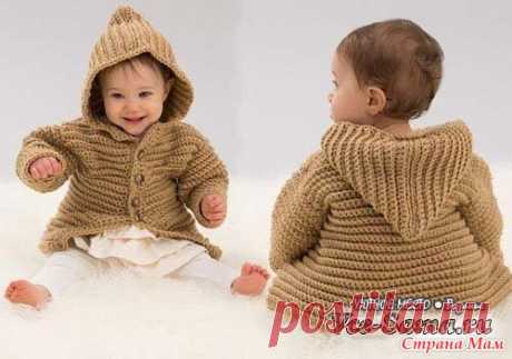 Жакет детский с капюшоном крючком - Вязание - Страна Мам