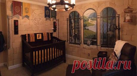 Отец сделал детскую в стиле Гарри Поттера для своего маленького волшебника: