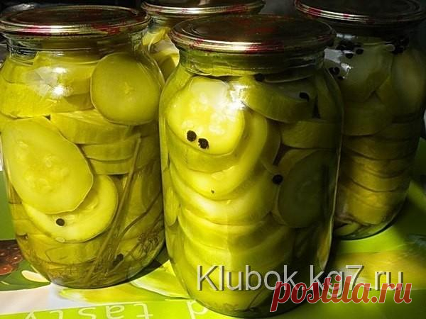 Кабачки маринованные по-болгарски | Клубок