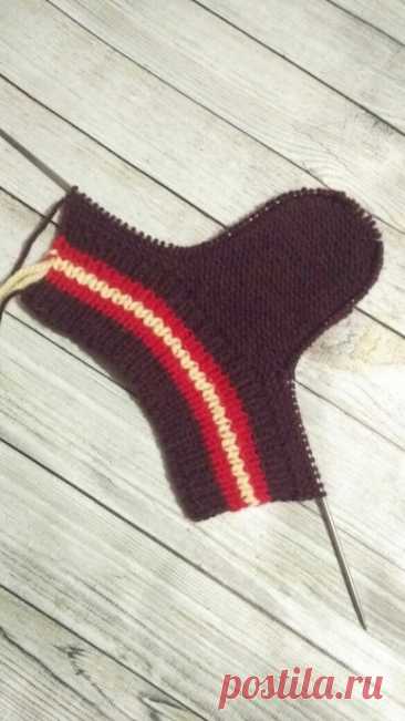 Тапочки-носочки спицами